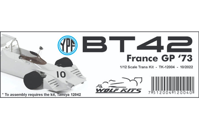 Wolf Models TK12004 1/12 Brabham BT42 French GP 1973 Conversion Kit Model Parts - image 6